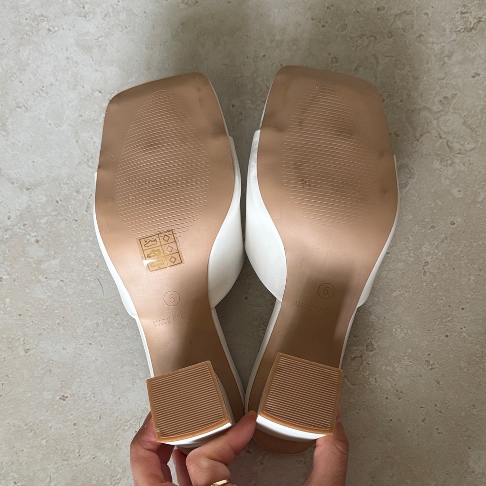 Nasty Gal Square Toe Block Heels - Picture 4 of 4